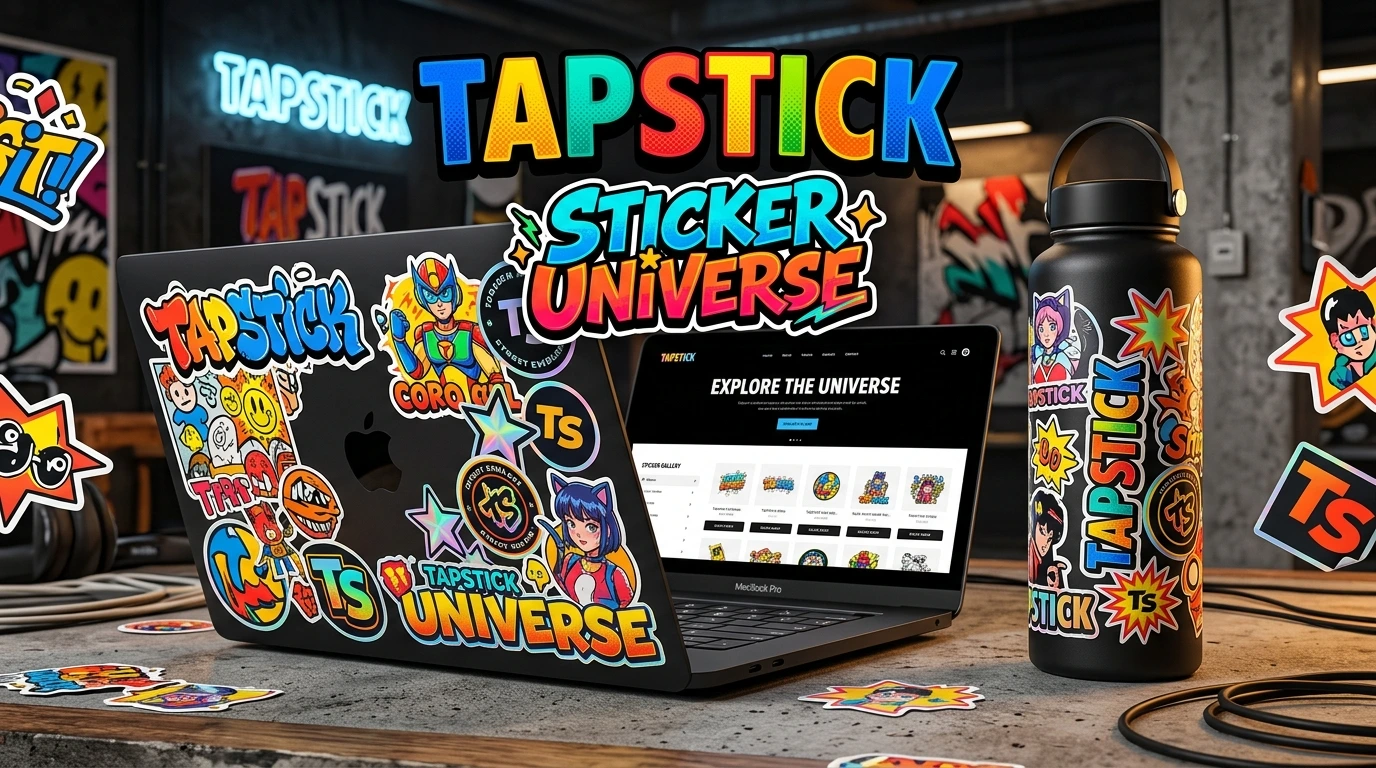 Tapstick Vinyl Sticker Showcase