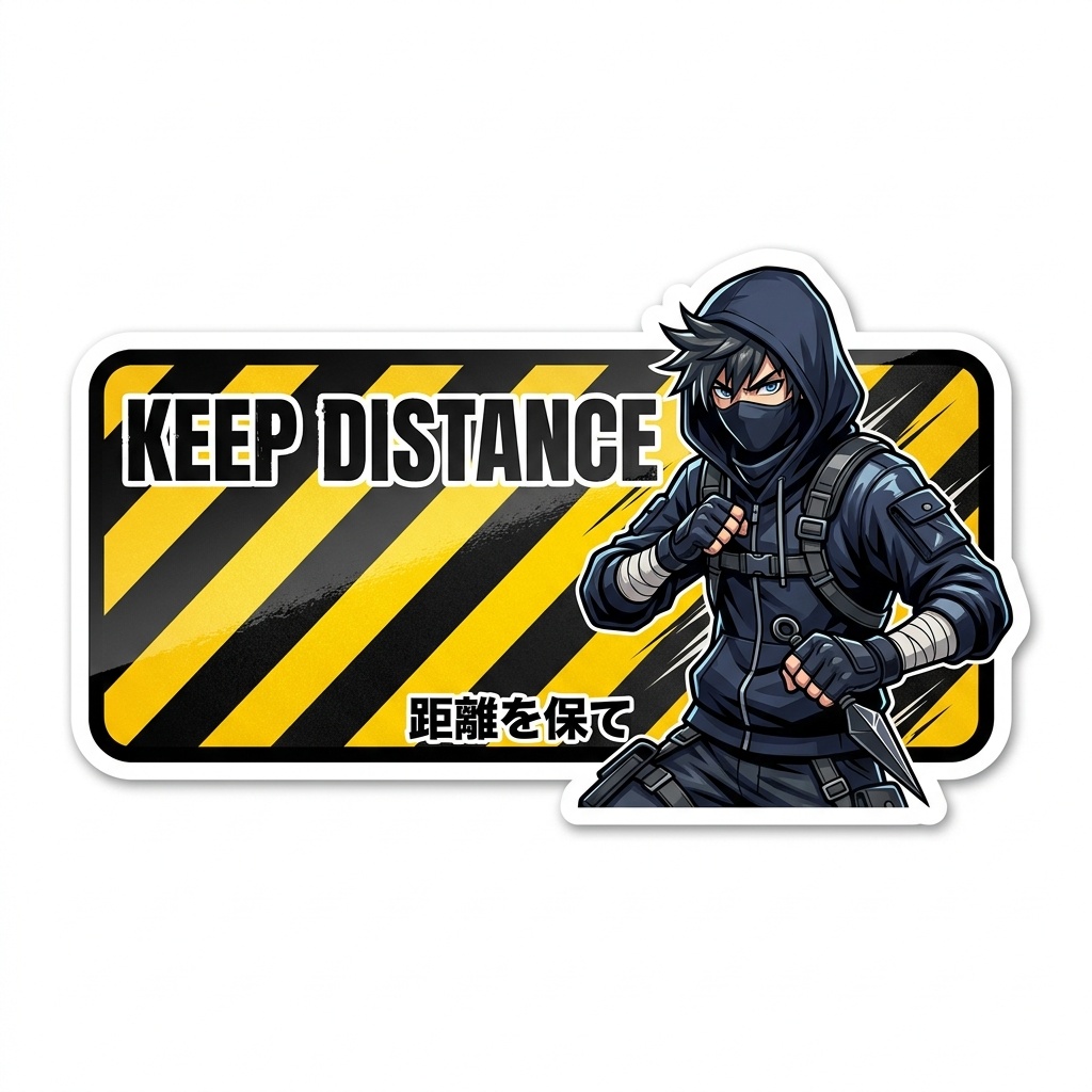 Keep Distance Sticker
