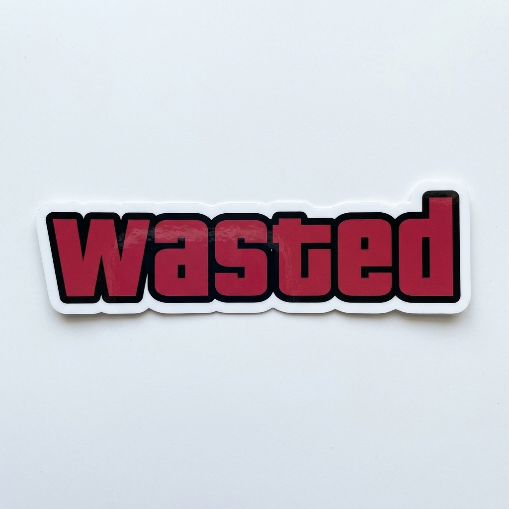 Wasted Sticker